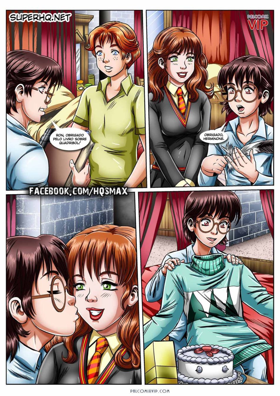 O presente da Hermione - Harry Potter Hentai